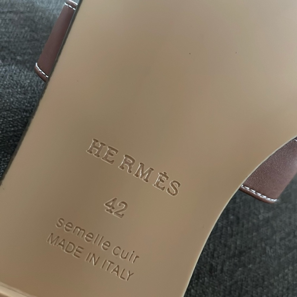 HERMES Oran Slide Sandals size 42 - Picture 10 of 10